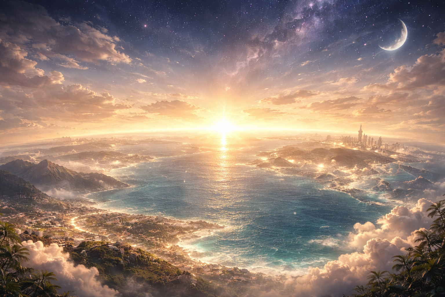 美しい海と空